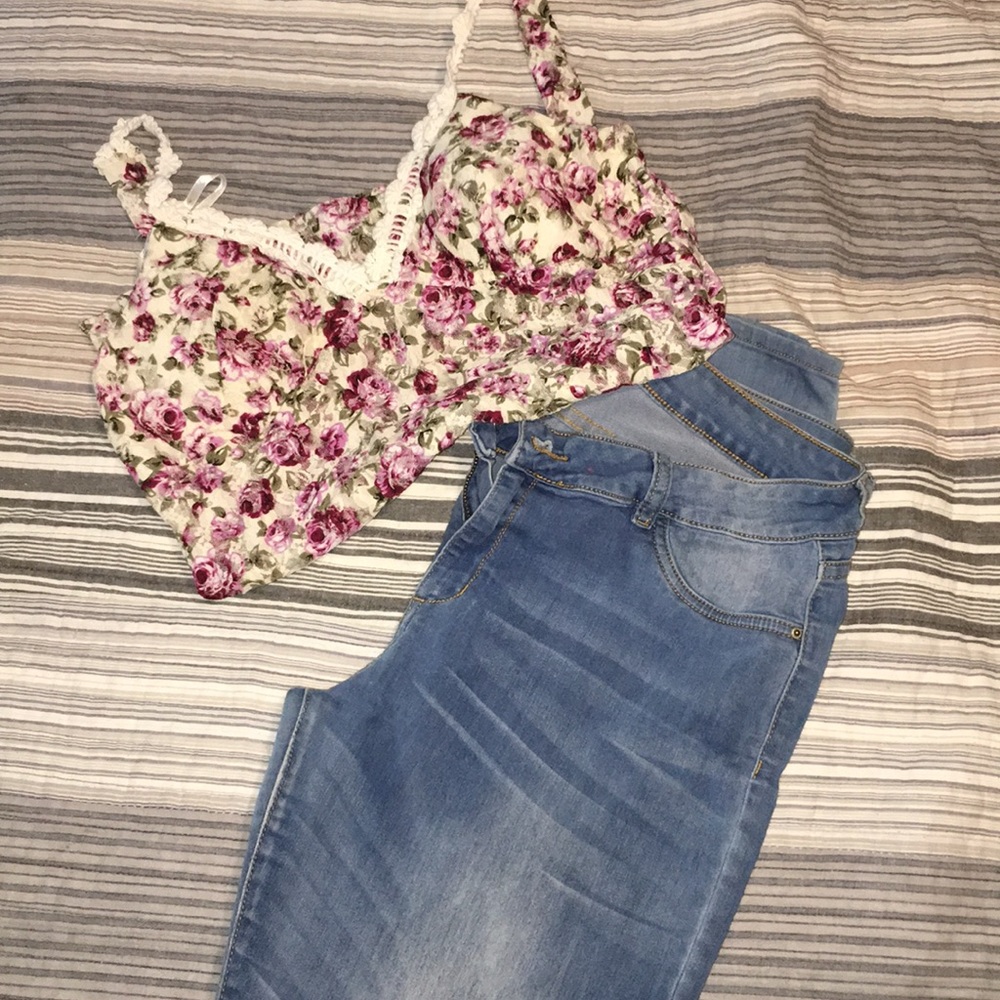 Jean and top outfit